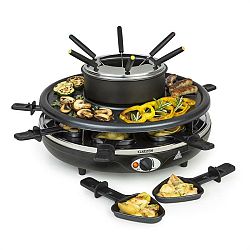 Klarstein Fonduelette, raclette gril a fondue, 1350 W, 1 l, Ø 38 cm, pro 8 osob