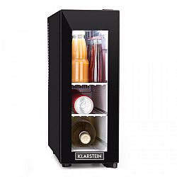 Klarstein Frosty, chladicí vinotéka, 13 l, 8–18 °C, skleněné dvířka, 35 dB, černá