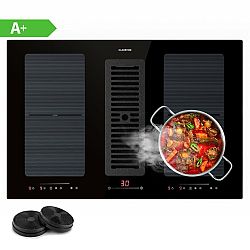 Klarstein Full House Down Air System, indukční sporák + odsavač par, 477 m³/h, třída energetické účinnosti A+