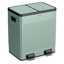 Klarstein Grama 40, pedálový koš, 40 L/2x20 L, bezhlučný, PP plast, retro