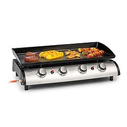 Klarstein Grillfabrik, plynový gril, 4 hořáky, 10kW, nerezový rošt