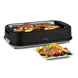 Klarstein Köfte, elektrický gril, 1500 W, dotykový ovládací panel, jímací miska s vodou, černý