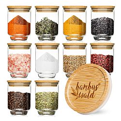 Klarstein Kořenky, bambusové víčko, 10 kusů, každá 150 ml, vzduchotěsné, stohovatelné