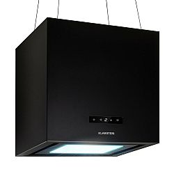 Klarstein Kronleuchter Smart, digestoř, 40 cm, ostrůvková, 595 m³/h, ovládání přes aplikaci, LED panel, černá