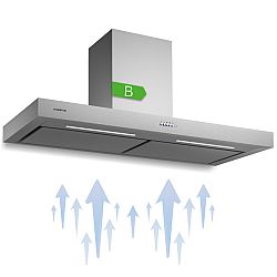 Klarstein Limelight, digestoř, 120 cm, nástěnná digestoř, 570 m³/h, dotyková plocha