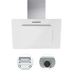 Klarstein Lore, bílý, 60 cm, 290 m3/h, odsavač par, volný prostor pro hlavu, dotykový, sklo
