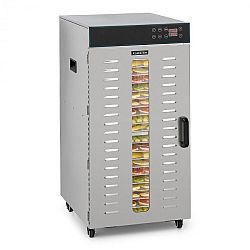 Klarstein Master Jerky 300, sušička potravin, 2000 W, 40 - 90 ° C, 24 hod. časovač, ušlechtilá ocel, stříbrná