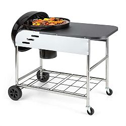 Klarstein Meatpacker XXL, gril na dřevěné uhlí, BBQ, uzení, Ø 54 cm, pozinkovaný