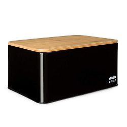 Klarstein Oklahoma Chlebník 33 x 15,5 x 21 cm Bambusové víko Prkénko na krájení