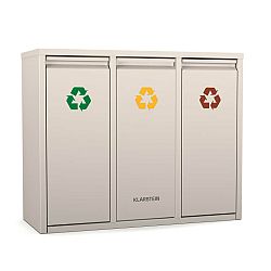 Klarstein Ordnungshüter 3 Mülleimer | 45 Liter | 3 Mülleimer | geruchssicher | leichtes Befüllen