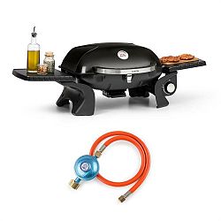 Klarstein Parforce one, plynový gril, 3,5 kW, 12000 BTU, 300 °C, SNJS, plynová hadice, černý