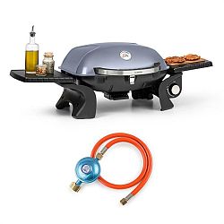 Klarstein Parforce one, plynový gril, 3,5 kW, 12000 BTU, 300 °C, SNJS, plynová hadice, šedý