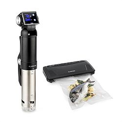 Klarstein QuickStick Pro Foodlocker Black Set, sada, sous-vide vařič, vakuovačka