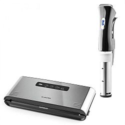Klarstein QuickStick Sous Vide + Foodlocker Pro, sada na vakuové vaření, sous-vide ponorný vařič / vakuovačka