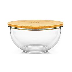 Klarstein Salátová mísa, 465 ml, bambusový víko, uzavíratelná, bez BPA, velikost XS