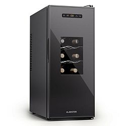 Klarstein Silent Vino 12 Uno Slim, vinotéka, 30 l/12 lahví, 5-18 °C, dotykový displej