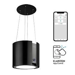 Klarstein Skyfall Smart, ostůvková digestoř, Ø 45 cm, recirkulace, 402 m³/h, LED, zlatá