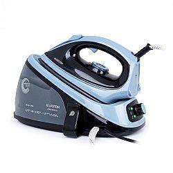 Klarstein Speed Iron V2, napařovací žehlička, 2100 W, 1100 ml, EasyGlide, černo/modrá