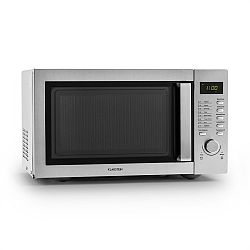 Klarstein Steelwave, 23 l, 800 W mikrovlnná trouba, 1000 W gril, nerezová ocel