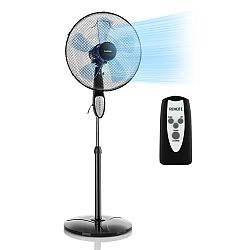 Klarstein Summerjam, stojanový ventilátor, 41 cm, 50 w, 3 stupně rychlosti, průtok vzduchu 69,18 m³/min., včetně dálkového ovladače, černý