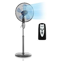 Klarstein Summerjam, stojanový ventilátor, 41 cm, 50 w, 3 stupně rychlosti, průtok vzduchu 69,18 m³/min., včetně dálkového ovladače, šedý