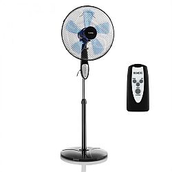Klarstein SUMMERJAM, STOJÍCÍ VENTILÁTOR, ČERNÝ, 41 CM, 50 W, 3 STUPNĚ RYCHLOSTI, PRŮTOK VZDUCHU 69,18 M³ / MIN., VČETNĚ DÁLKOVÉHO OVLADAČE