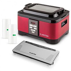 Klarstein Tastemaker Sous Vide + Foodlocker Slim + vakuovací fólie, sada na vakuové vaření, elektrický hrnec / vakuovačka / fólie