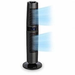 Klarstein Twister, sloupový ventilátor, 45 W, ocilace, max. 500m³/h, 3 režimy, černý