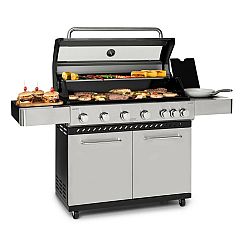 Klarstein Valkyrie, plynový gril, 6 x 3,2 kW + 2,9 kW, průhledné okénko, 94 x 42 cm gril, ušlechtilá ocel