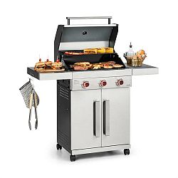 Klarstein Vendetta 3.0 TI, plynový gril, 3 hořáky, infračervený hořák do 800 °C