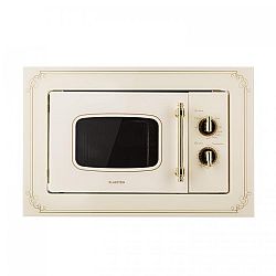 Klarstein Victoria 20, vestavěná mikrovlnná trouba, 20 l, 800 W, gril: 1000 W, slonová kost