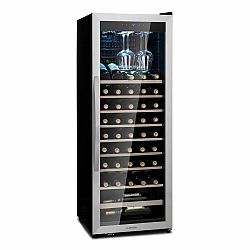 Klarstein Vinamour 46 Uno, vinotéka, 1 zóna, 155 l/46 fl., 4-18 °C, nerezová ocel