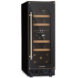 Klarstein Vinovilla 17 Built-In Duo Vilhelmine Edition, vinotéka, 17 lahví, 3 barevné LED osvětlení, skleněná dvířka