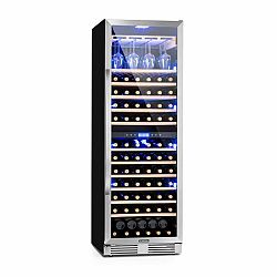 Klarstein Vinovilla Grande Duo, vinotéka, 425 l/165 lahví, 3barevné LED osvětlení
