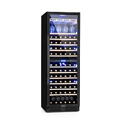 Klarstein Vinovilla Onyx Grande, velkokapacitní vinotéka, 425 l, 165 lahví, černá