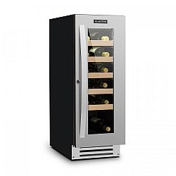 Klarstein Vinovilla Smart, vinotéka, lednička, 50 l / 20 lahví, skleněné dvířka, nerezová ocel