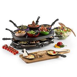 OneConcept Woklette,raclette gril, 1200 W, stolní, pro 6 osob, wok, nepřilnavý