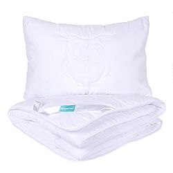 4Home dětský set přikrývky a polštáře Sovička, 90 x 130 cm, 40 x 60 cm