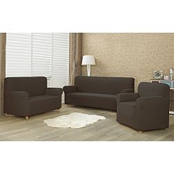 4Home Multielastický potah na sedací soupravu Comfort hnědá, 180 - 220 cm