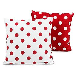 4Home Povlak na polštářek Červený puntík, 40 x 40 cm