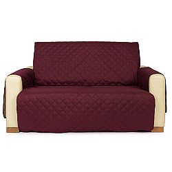 4Home Přehoz na dvojkřeslo Doubleface bordó/béžová, 140 x 220 cm