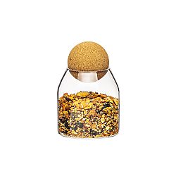 4Home Skleněná dóza na potraviny s víkem Cork, 450 ml