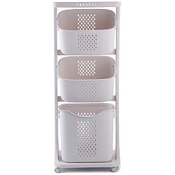 4Home Univerzální úložné koše na kolečkách TRIS, 3 patra