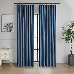 4Home Zatemňovací závěs s kroužky Paris tmavě modrá, 150 x 250 cm