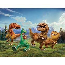 AG Art Dětská fototapeta XXL Hodný dinosaurus, 360 x 270 cm, 4 díly