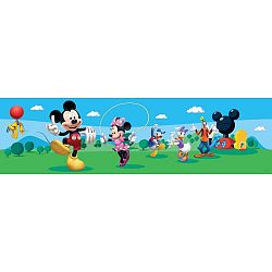 AG Art Samolepicí bordura Mickey Mouse a jeho přátelé, 500 x 14 cm