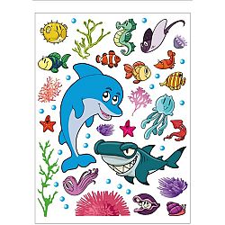 AG Art Samolepicí dekorace Mořský život, 42,5 x 65 cm