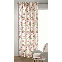 Albani Zatemňovací závěs se skrytými poutky Fleur růžová, 135 x 245 cm