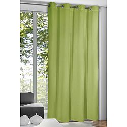 Albani Závěs s kroužky Alessandro zelená, 135 x 245 cm,