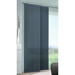 Albani závěsový panel voál Conny pruhy tmavě šedá, 245 x 60 cm